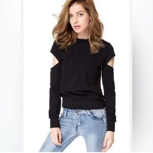 Monrow Cut Out Detail Sweatshirt